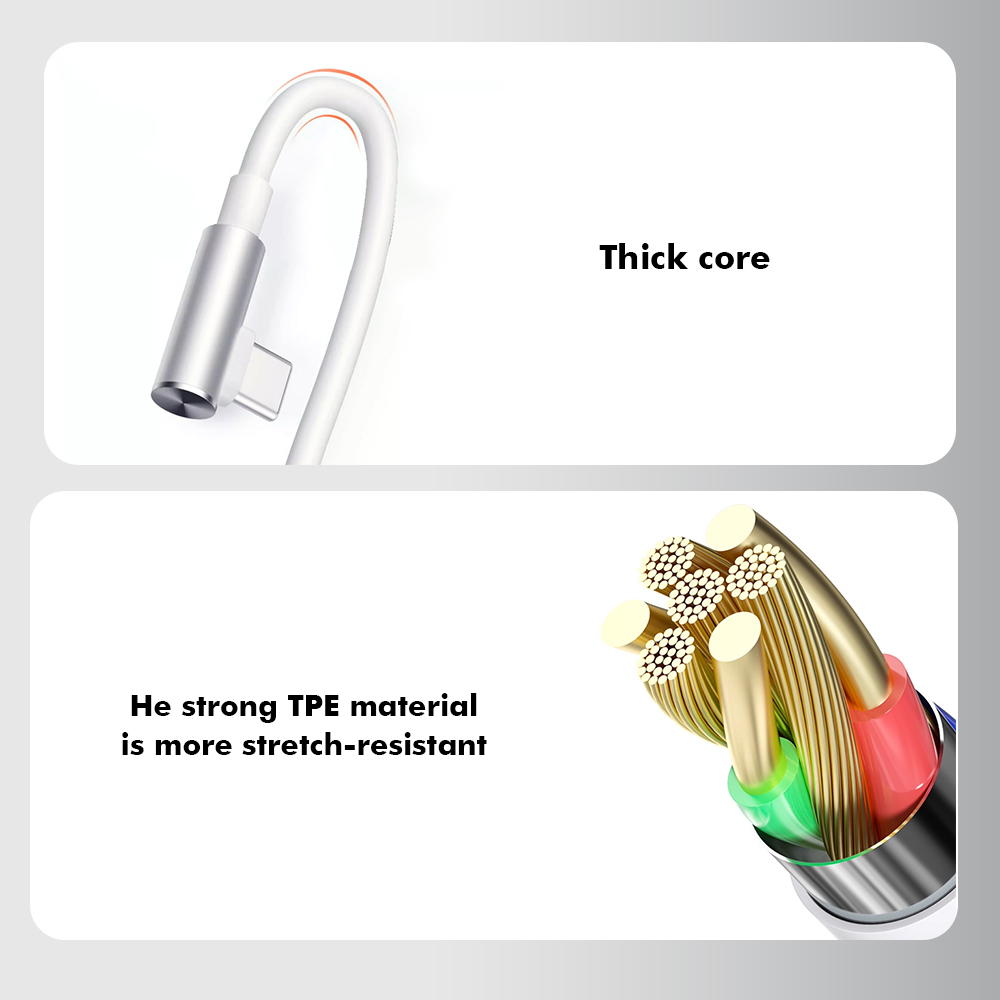 POPCORN 120W USB Type C Super Charging Cable 33W Turbo Charger Cable ...