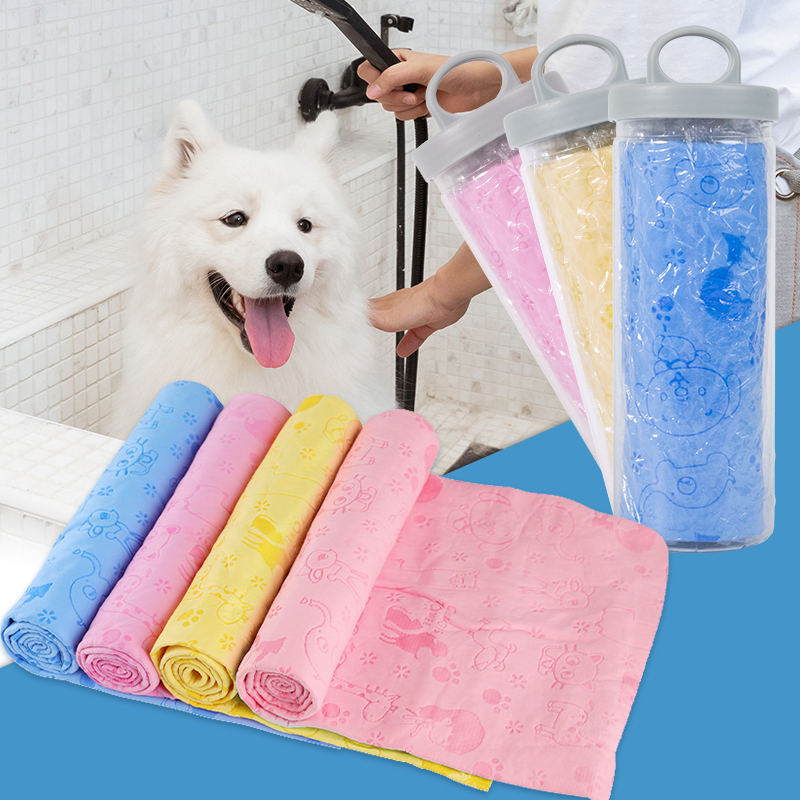 5PCS 60x30cm Pet Drying Towel Ultra-absorbent Water Dog Bath Microfiber Clean AU