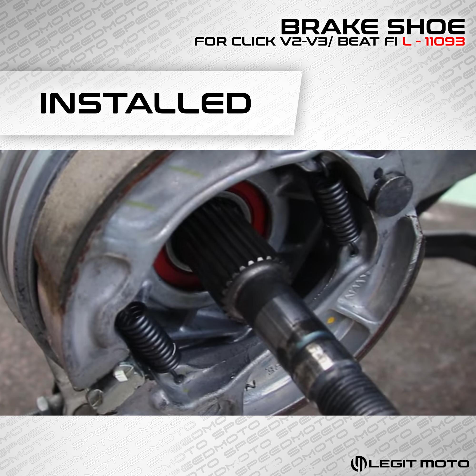 LEGITMOTO REAR BRAKE SHOE SET FOR CLICK V2 V3 / BEAT FI V2 V3 L-11093 ...