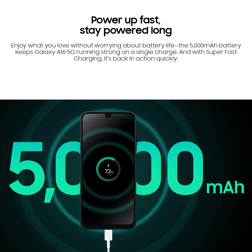 Samsung Galaxy A16 5G Smartphone | 4GB+128GB / 8GB+256GB | Dimensity
