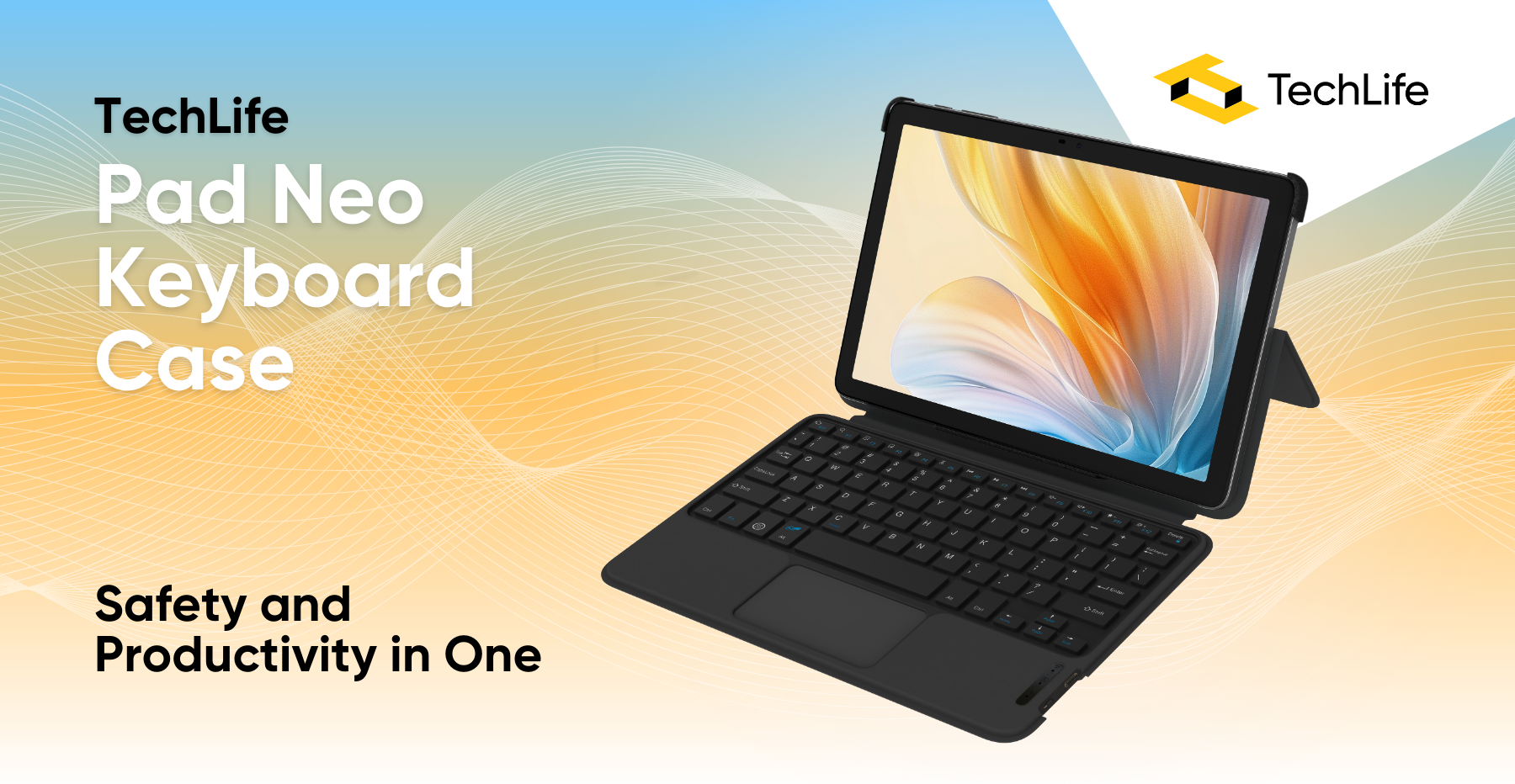 TechLife Pad Neo Keyboard Case l Durable Casing Material l Built-in ...