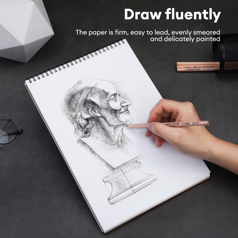 Deli Finenolo B5/A4/8K Sketch Pad 40 Stheets Professional Sketchbook ...