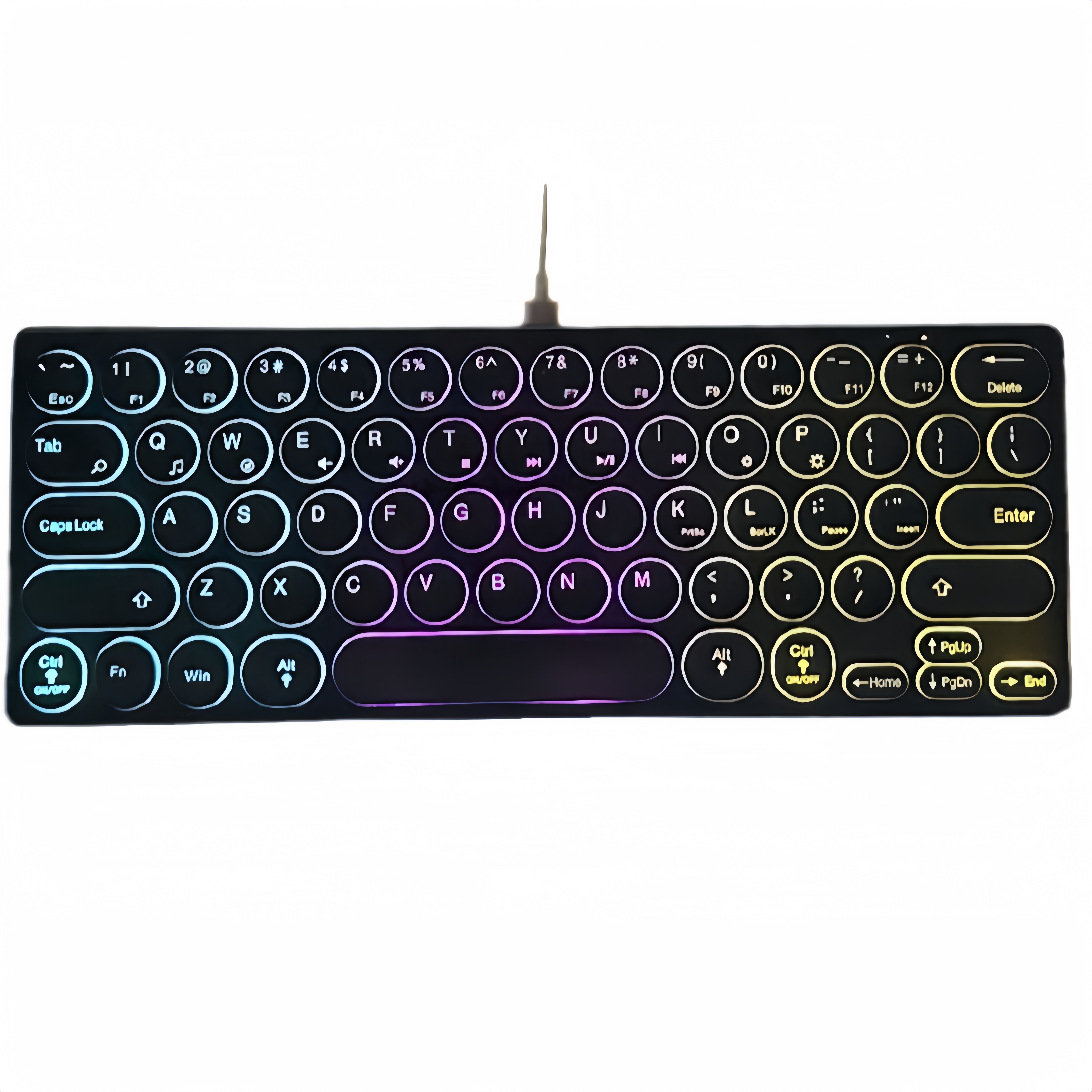 Zeus x Inphic 922 RGB Gaming Keyboard 64 Keys Keypad / Keyboard Multi ...