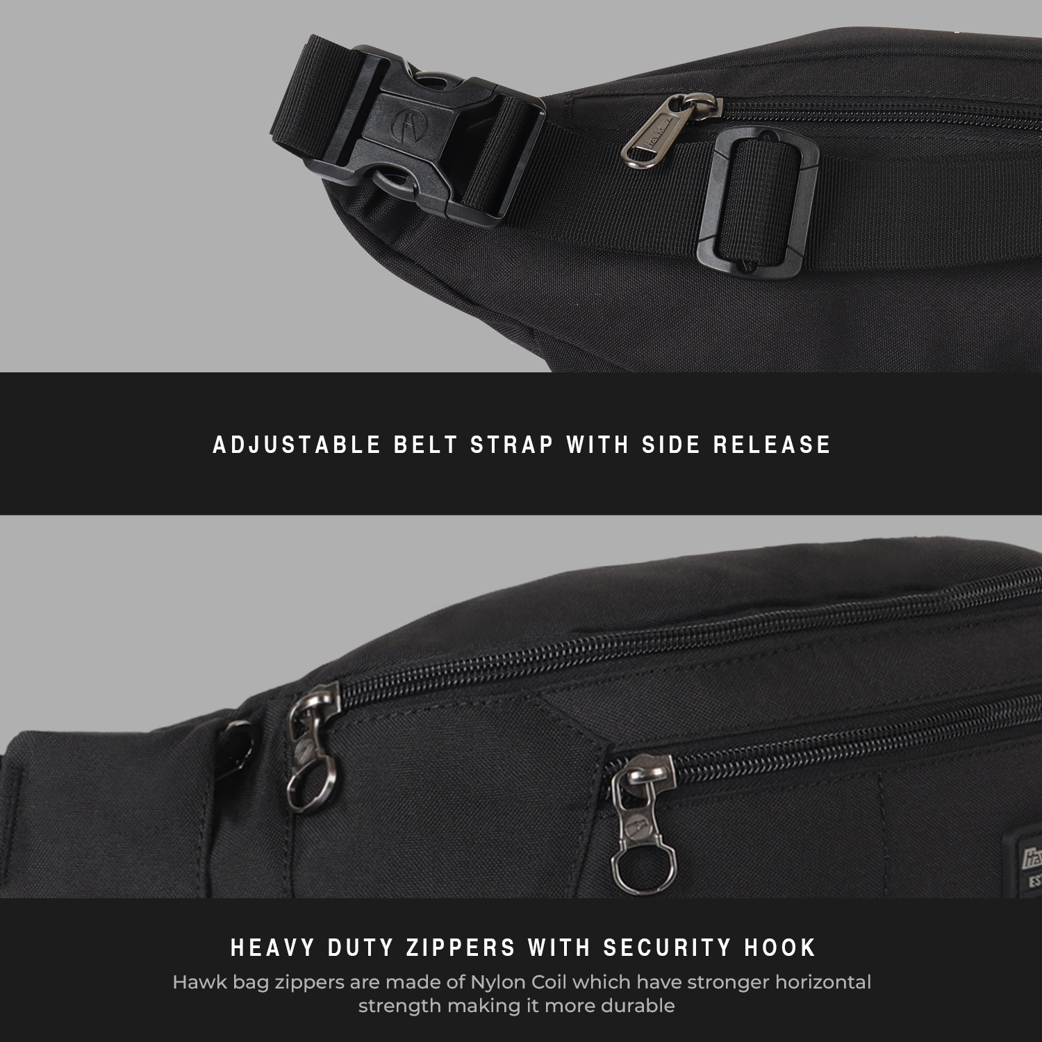 Hawk 5723 Belt Bag | Anti-Theft | RFID Protected | Shopee Philippines