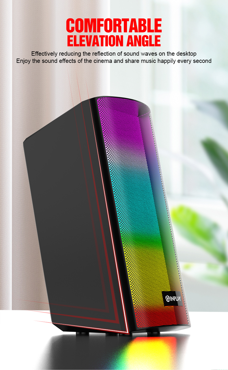 Inplay MS280 RGB Wireless Bluetooth Speaker 3D Surround Shocking Bass ...