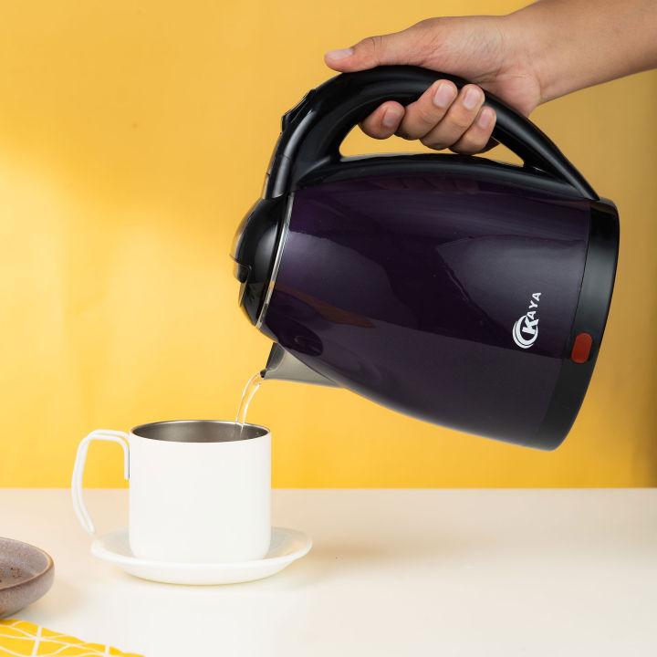 KAYA 1.8 Liters Electric Water Kettle Stainless Steel Cordless Auto ...