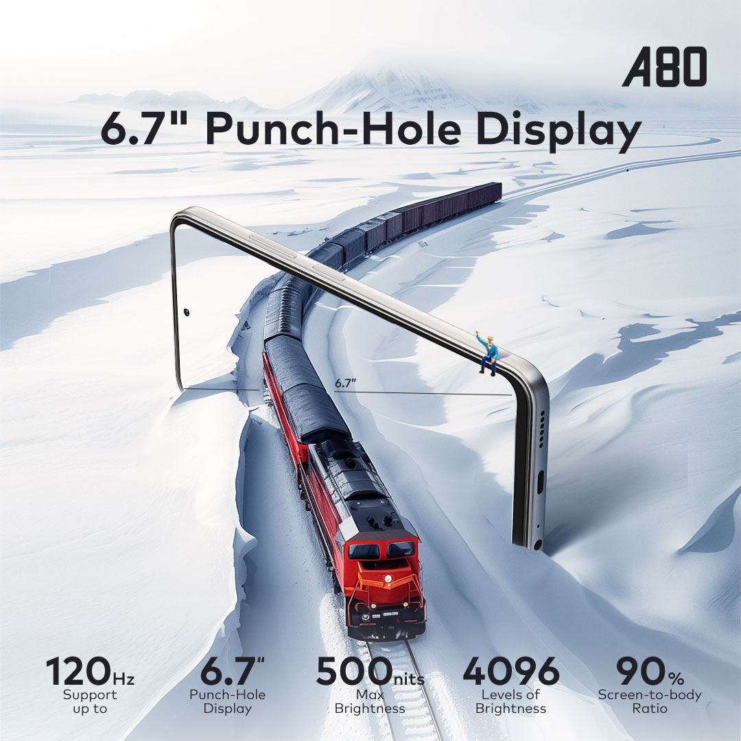 itel A80 RAM 4GB+128GB 5000mAh 6.7