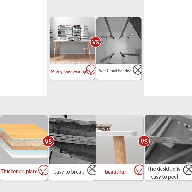 Wooden Study Table Computer Desk Student Work Desk Office Table Home ...