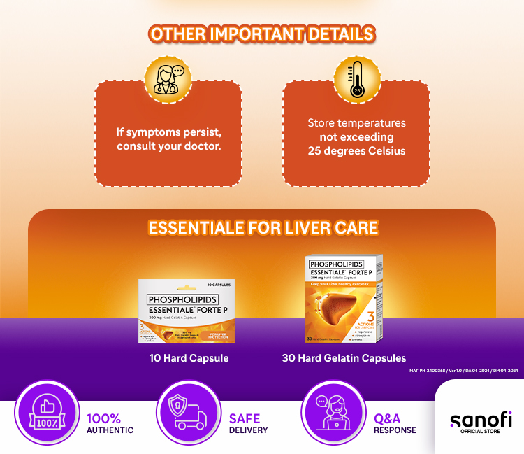 Essentiale Forte P Liver Care, Fatty Liver and Digestive Detox ...