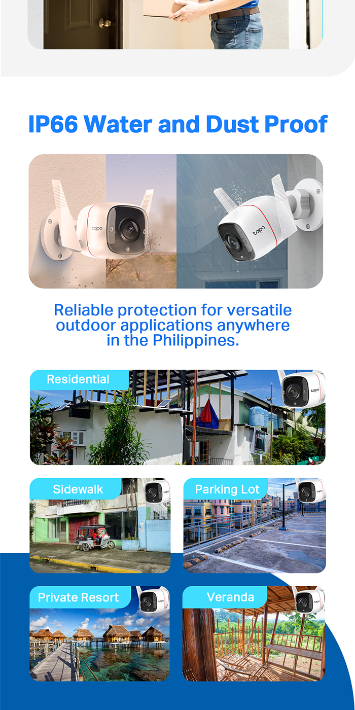 Funhouse | TP-Link Tapo TC65 3MP Outdoor Night Vision Motion Detection ...