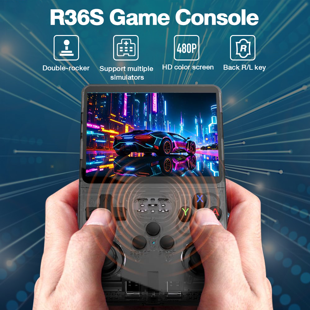 Portable R36S 25000+ Game Console Mini Retro Handheld Game Console 3.5 ...