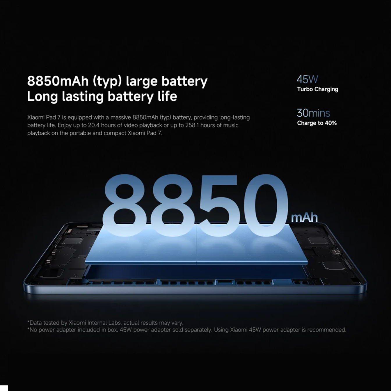 Xiaomi Pad 7 Tablet 11.2" - 8Go/256Go, écran 3.2K 144Hz, Snapdragon 7+ Gen 3, Batterie 8850mAh, Vert - 12
