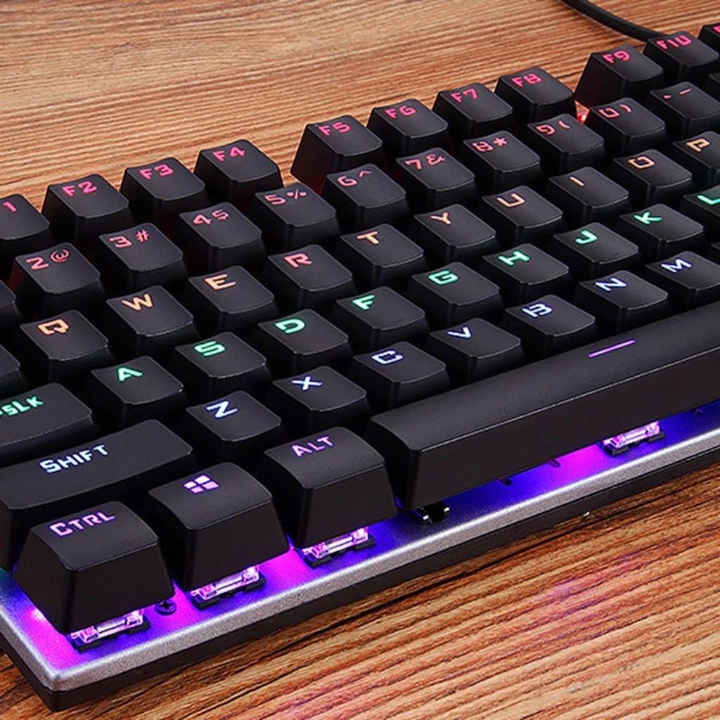 JK310 Mechanical Keyboard Red Switch 104 Keys LED RGB Colorful ...