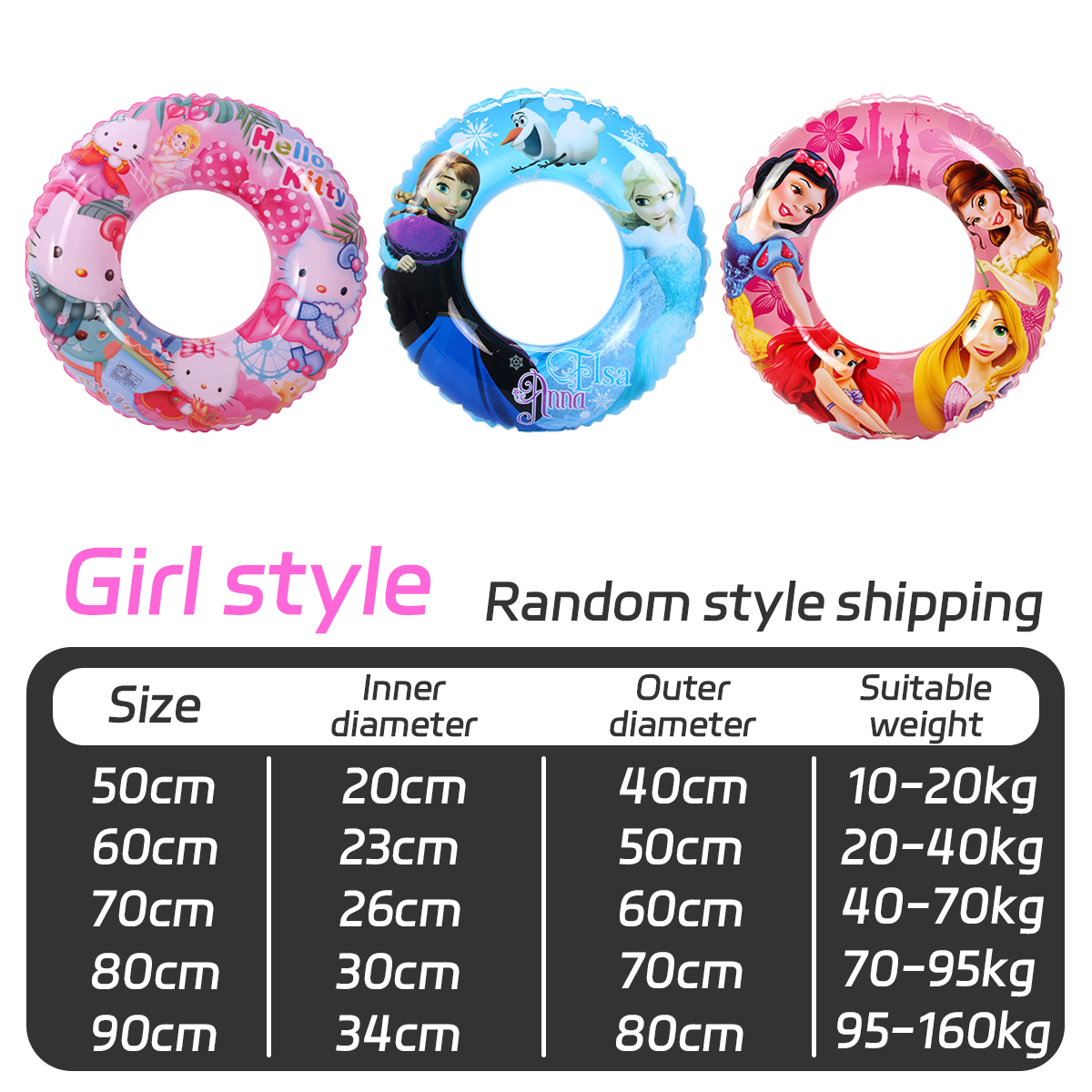 Inflatable Cartoon Swimming Ring Kids Cartoon Swimming Ring Inflatable ...