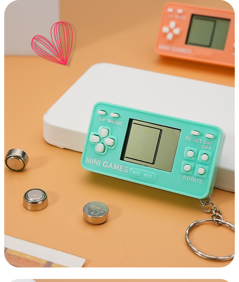 New Mini Macaron Tetris Game Controller Style Keychain Kids Toys ...