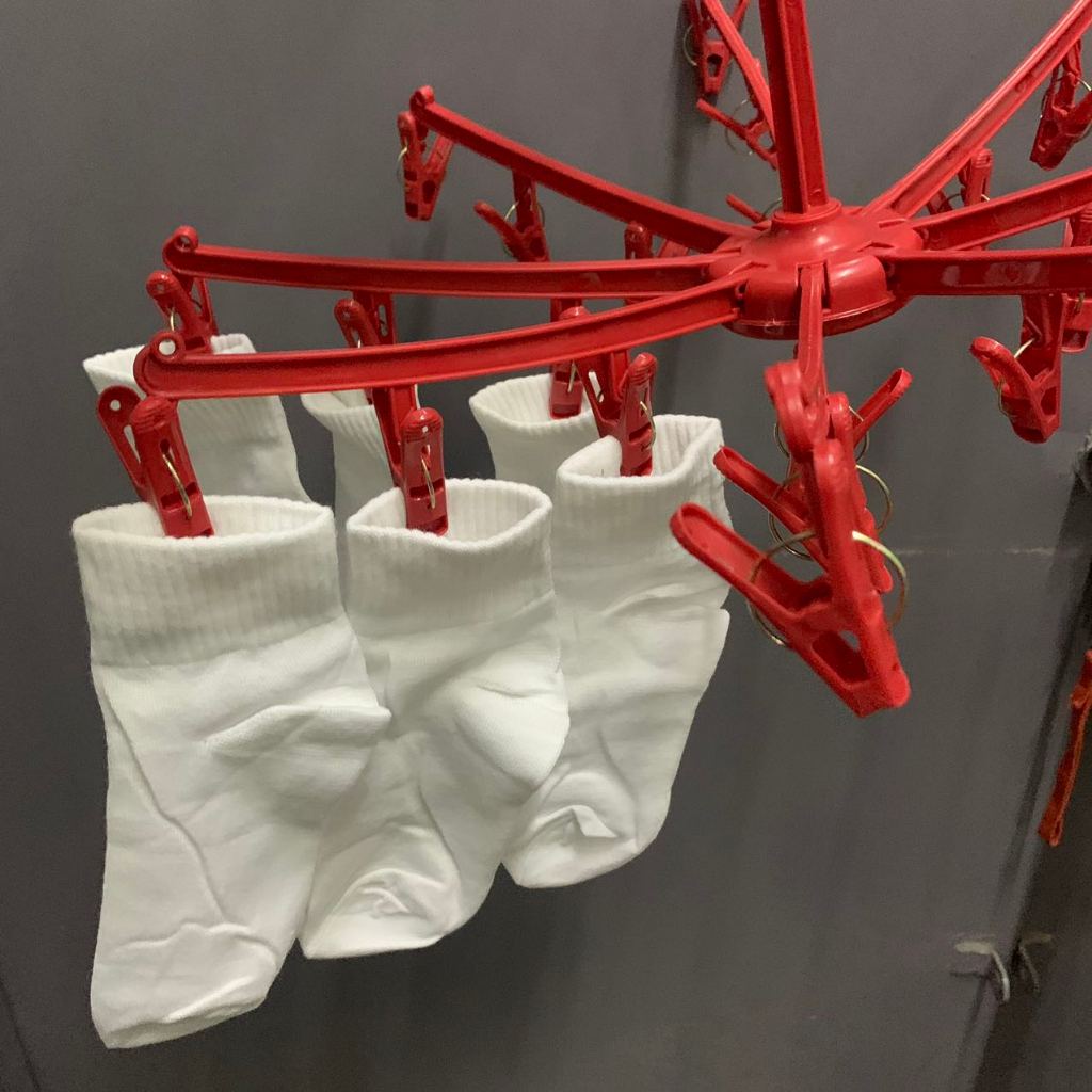 Octagon rack drying hanger Folding drying hosiery rack windproof 36 ...