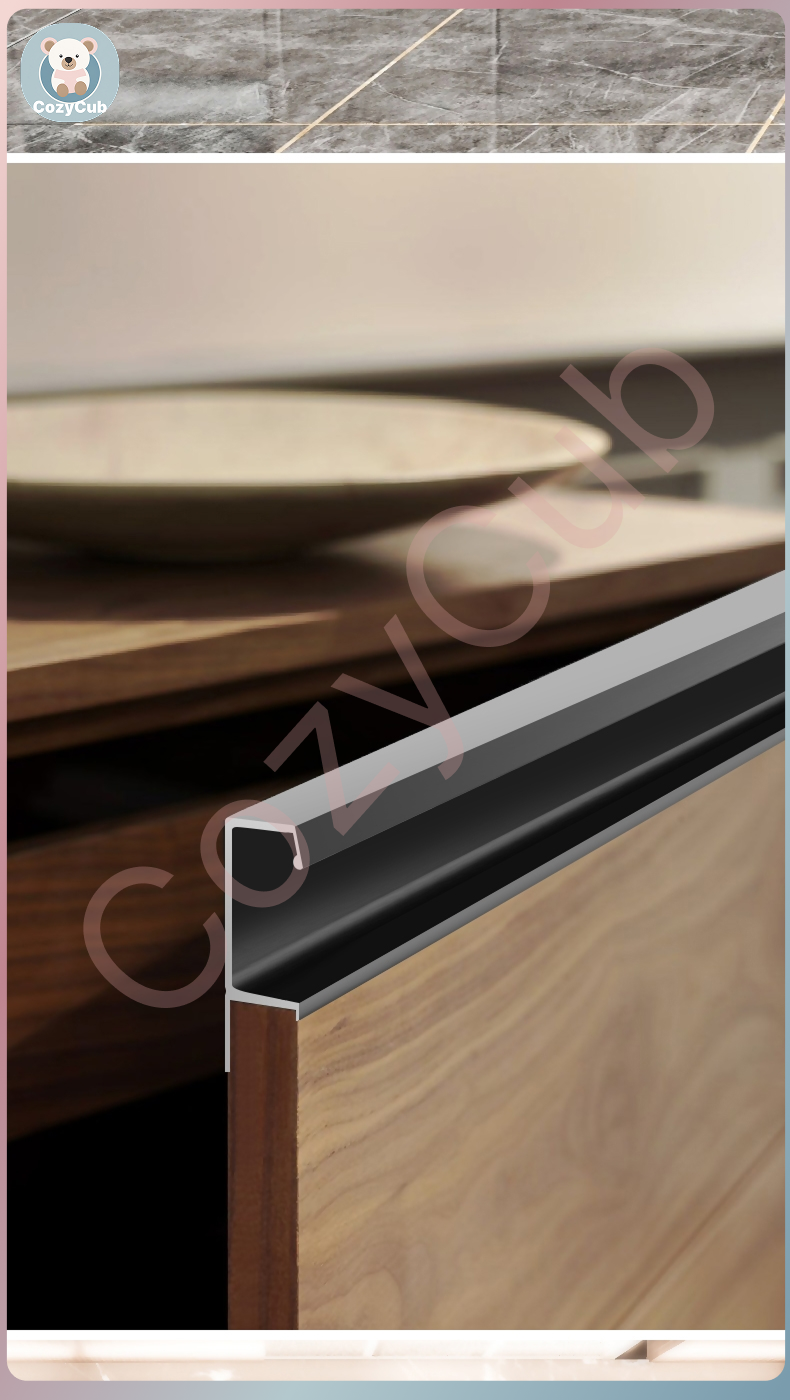 Kitchen Cabinet Handle Modern Continuous Handle For Cabinet Aluminum ...