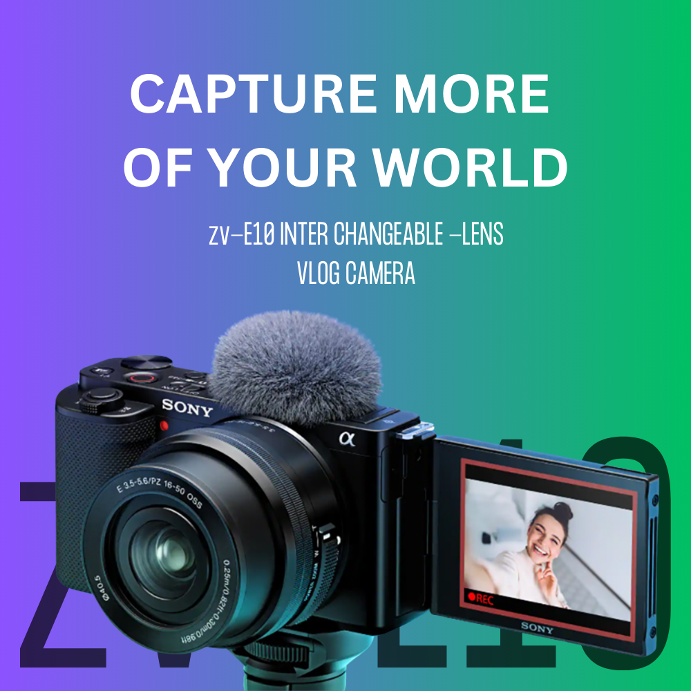 SONY ZV-E10 with 16-50MM WITH FREE SD CARD - Cerebral Optic ...