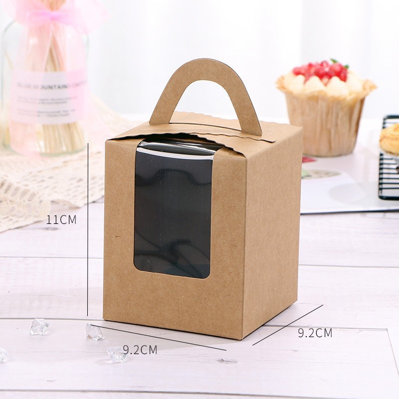 Colorful Pastry Box Single Solo Cupcake Box Cookies Boxes Individual ...