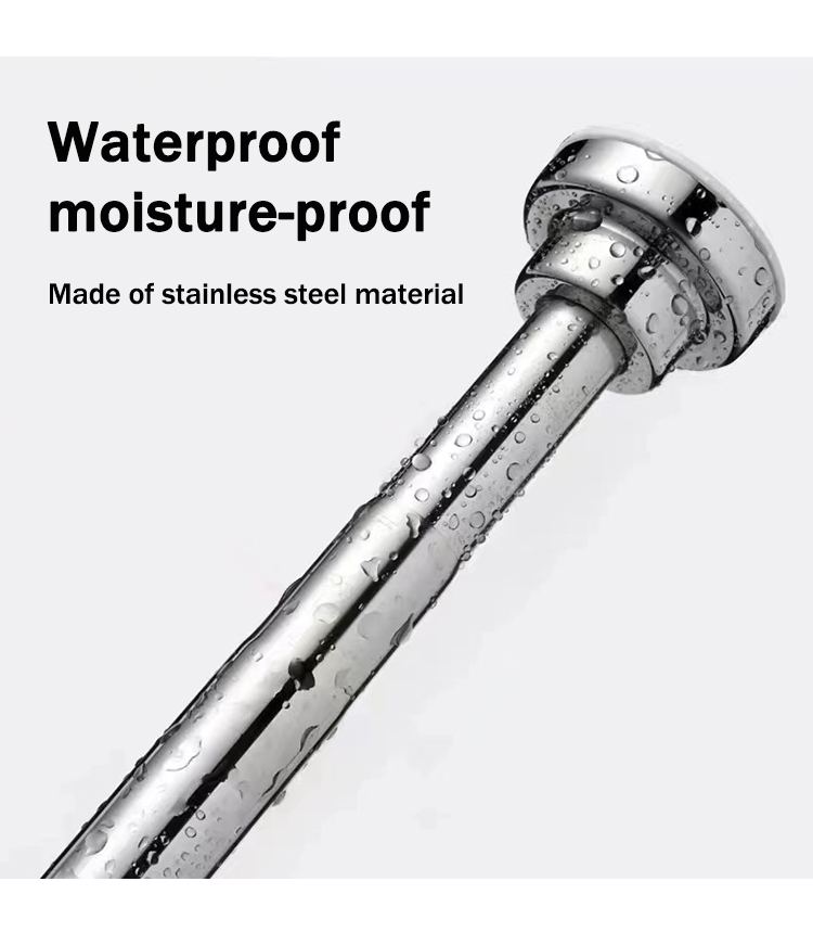 BDH Adjustable Shower Rod - Telescopic Stainless Steel L-Shape ...