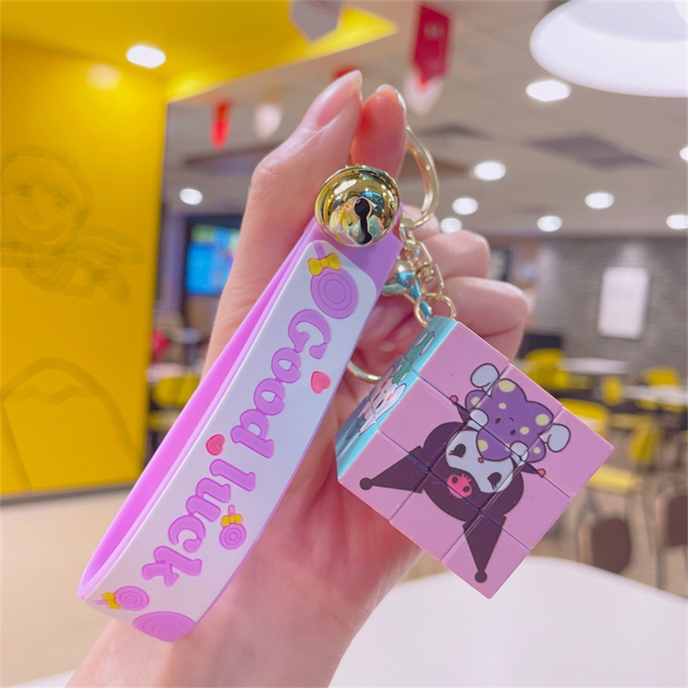 Rubik's Cube keychain fashion bag pendant relief trinket/Portable Mini ...