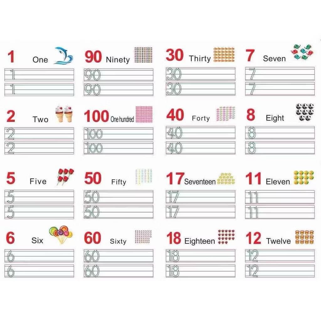 Wipe Write English Alphabet Number Writing Book | Shopee Philippines