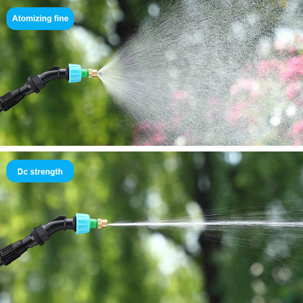 2400mAh 3/5M Auto Electric Water Sprayer Pressure Gun With Tube Nozzle ...