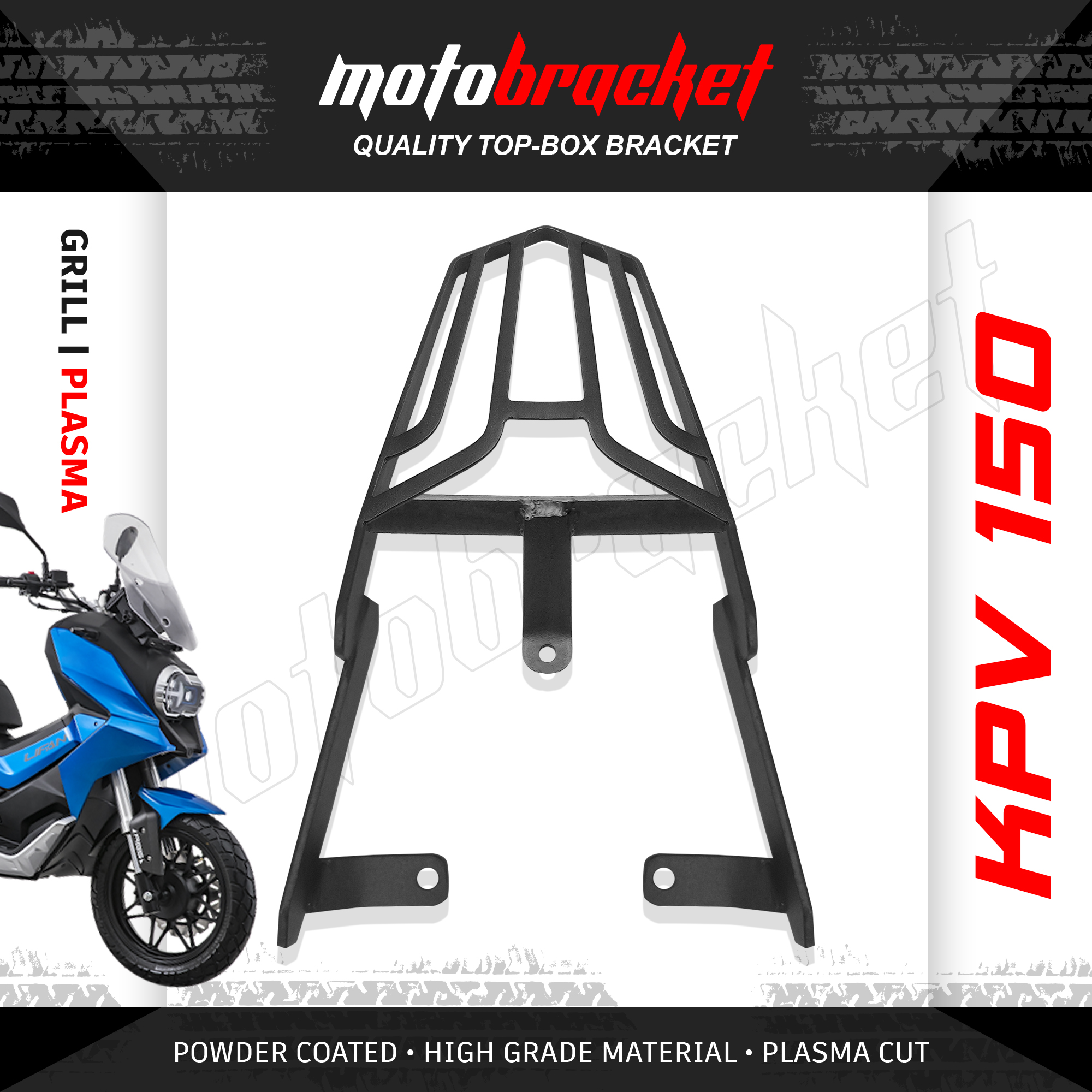 SKYGO KPV 150 SG TOP BOX BRACKETS / MOTORCYCLE ACCESSORIES / HEAVY DUTY ...