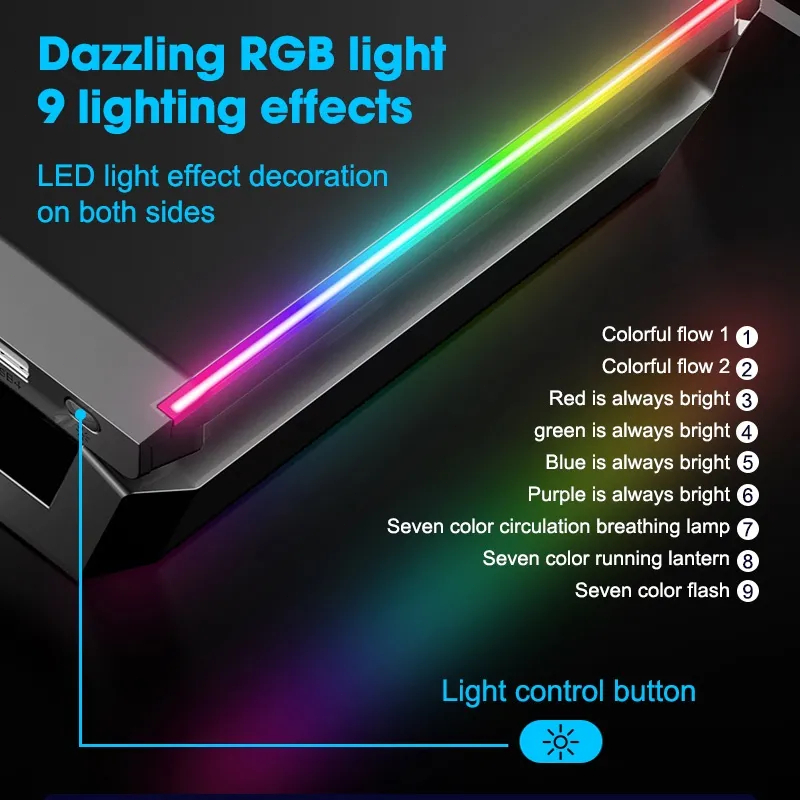 Gigaware Ice Coorel T1 RGB Desktop Monitor Riser Multifunction Foldable ...