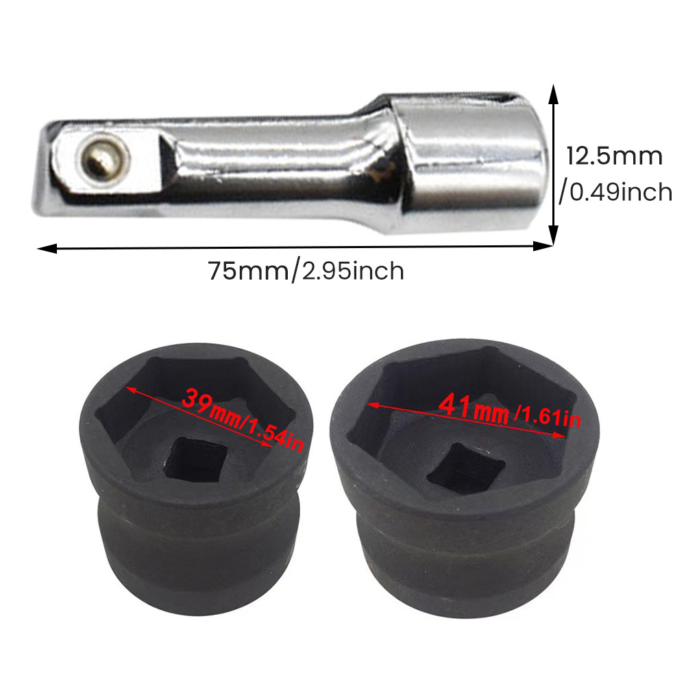 Torque Drive Socket 39x41mm With 3 Inches Extension Set | Shopee ...