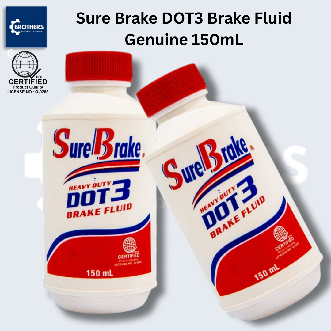 Sure Brake DOT3 Brake Fluid Genuine Heavy Duty 150ML | Shopee Philippines