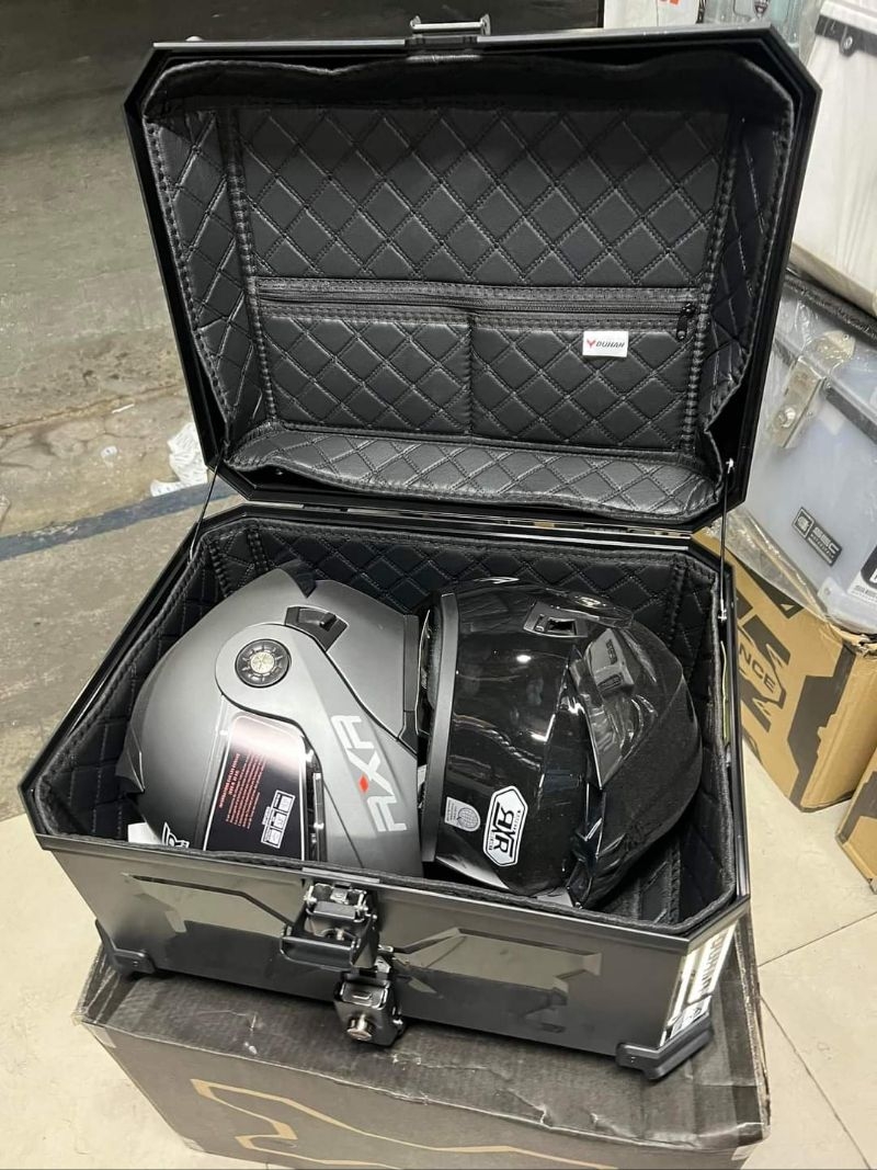 Duhan Dual Lock 58 Liters Hard Plastic Top Box with Backrest | Shopee ...