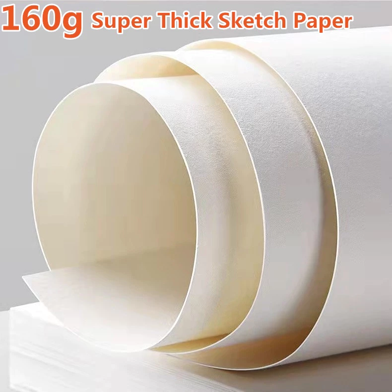 1/2Pcs Sketchbook drawing pad Thick Blank Kraft Sketch Pad drawing ...