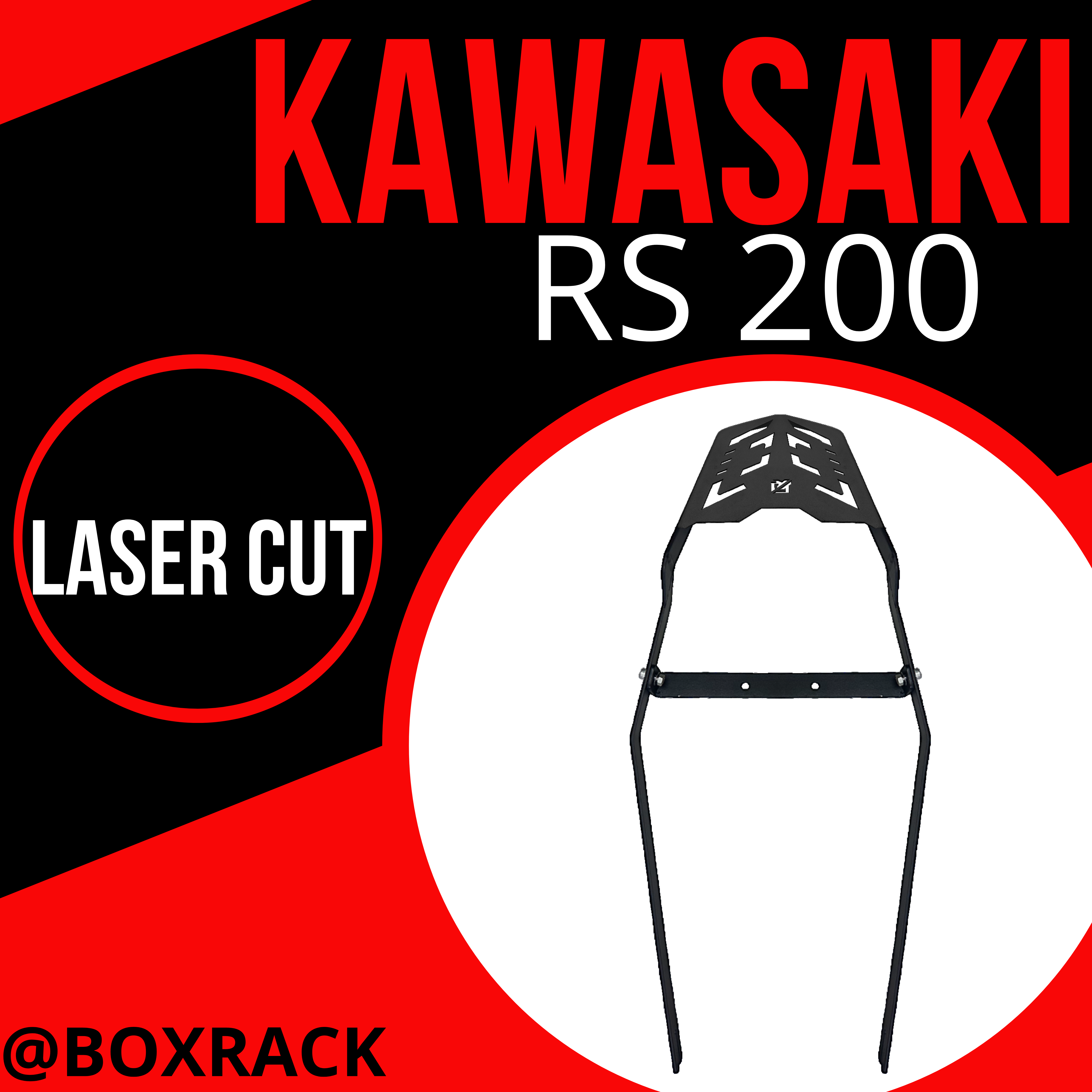 KAWASAKI RS200 TOP BOX BRACKET / MOTORCYCLE ACCESSORIES / HEAVY DUTY ...