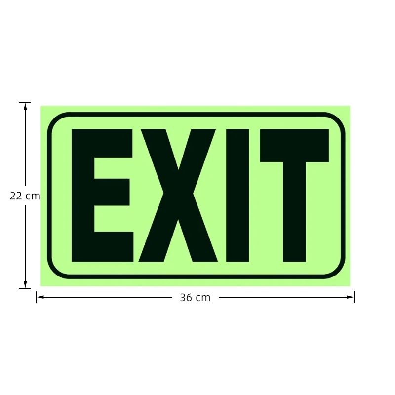 Fire passage stickers Luminous Emergency passage sign sticker Floor ...