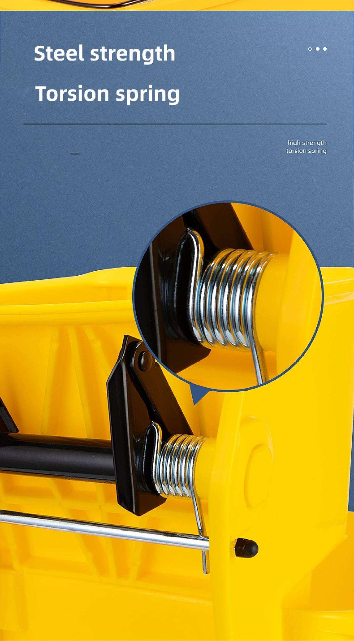 20L 36L Mop Bucket Squeezer Heavy Duty Rubber roller Thickened Cleaning ...