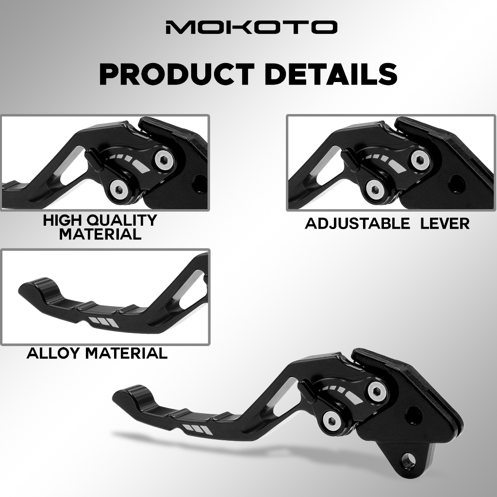 MOTO CLICK V2 / CLICK V3 COMBI CNC ALLOY BRAKE LEVER SET FOR HONDA ...