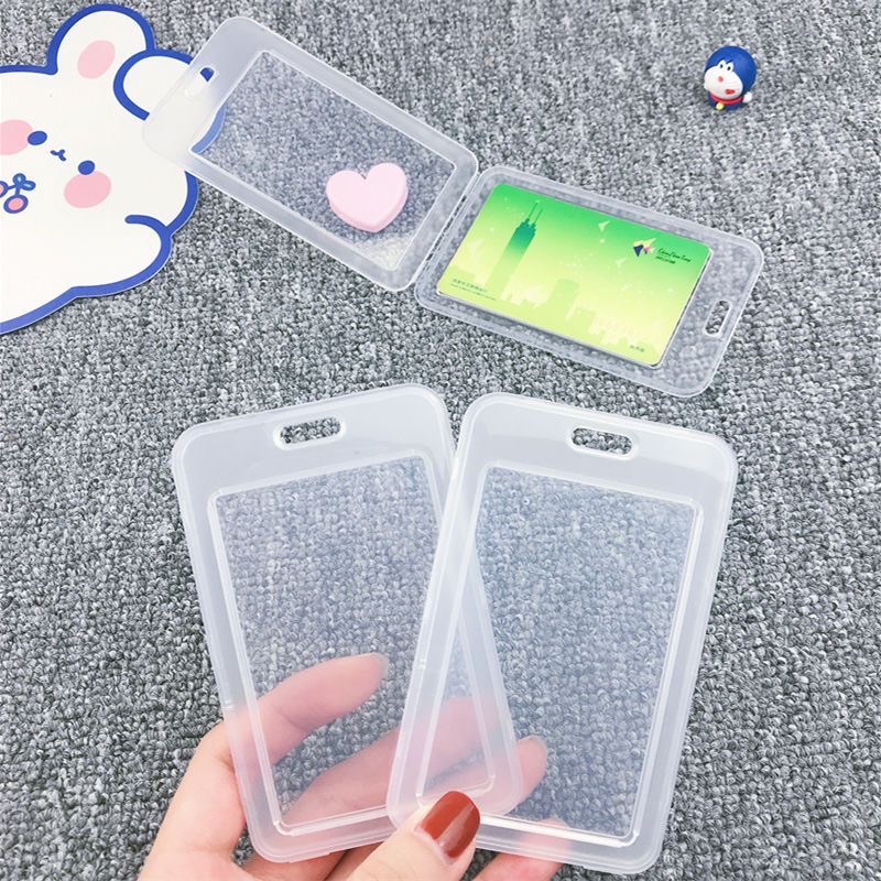 PVC ID Card Cover Plastic Card Sleeve Case To Protect Credit Cards Bank ...