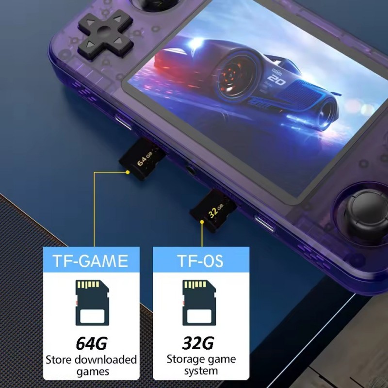 R36H Retro Spielekonsole - 22000+ Spiele, 3.5" IPS Display, Linux System 128GB