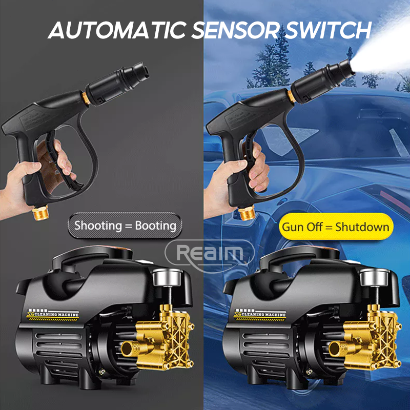 REAIM Pressure Washer Heavy Duty Portable Visual Pressure Gauge ...