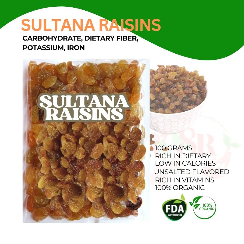 Sultana Raisins Naturally Sweet, Perfectly Healthy Juicy - Sweet Dried ...