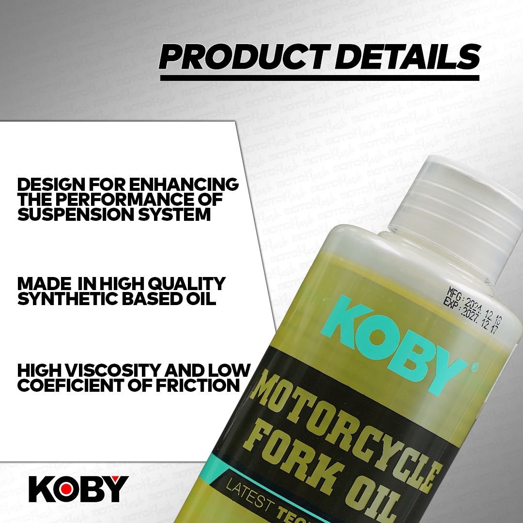 KOBY MOTORCYCLE FORK OIL 200ML SYNTHETIC BASED OIL HIGH PERFORMANCE ...