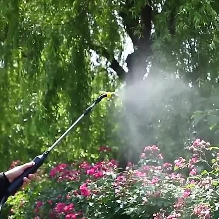 2400mAh 3/5M Auto Electric Water Sprayer Pressure Gun With Tube Nozzle ...