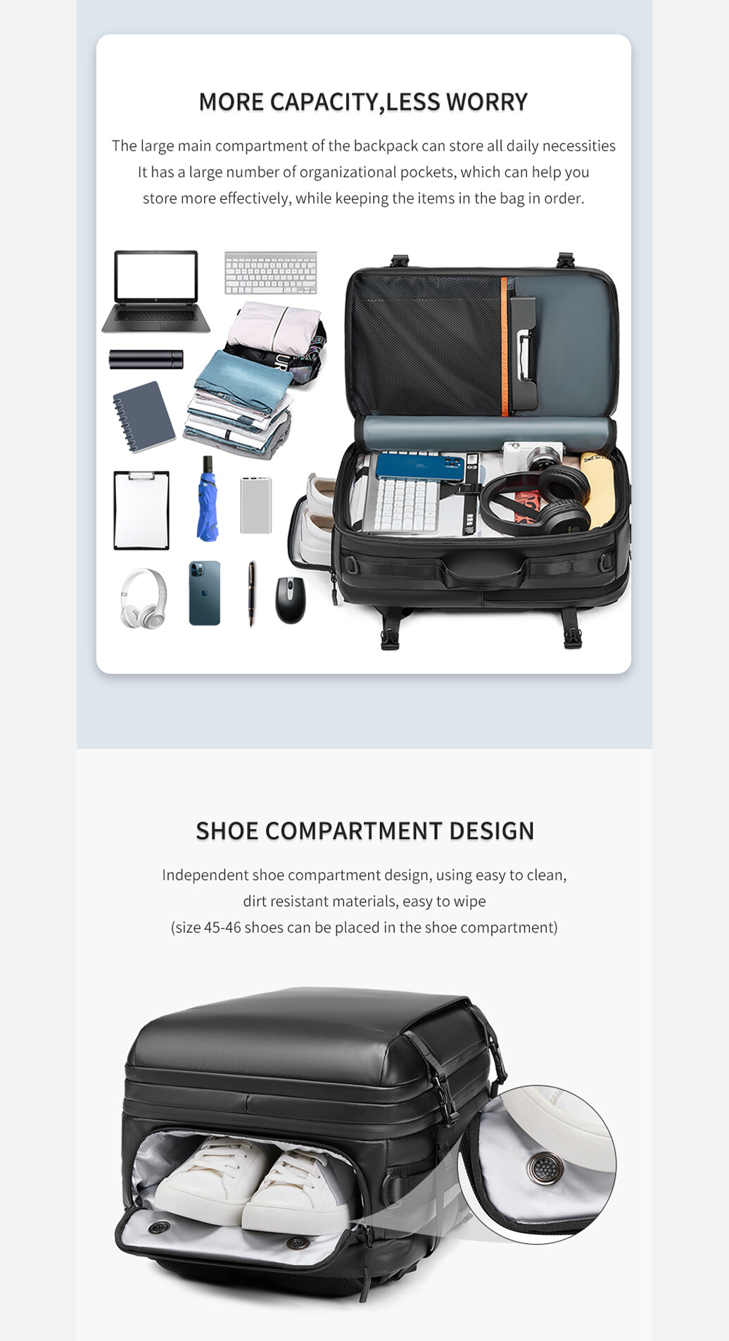 SEA CHOICE High Quality Luxury Anti-Theft Laptop Backpack 17.3 ...