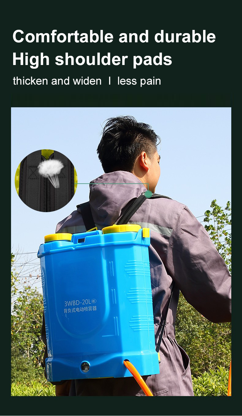2 IN 1 Knapsack Sprayer Backpack Electric Agricultural Garden 20 Liter ...