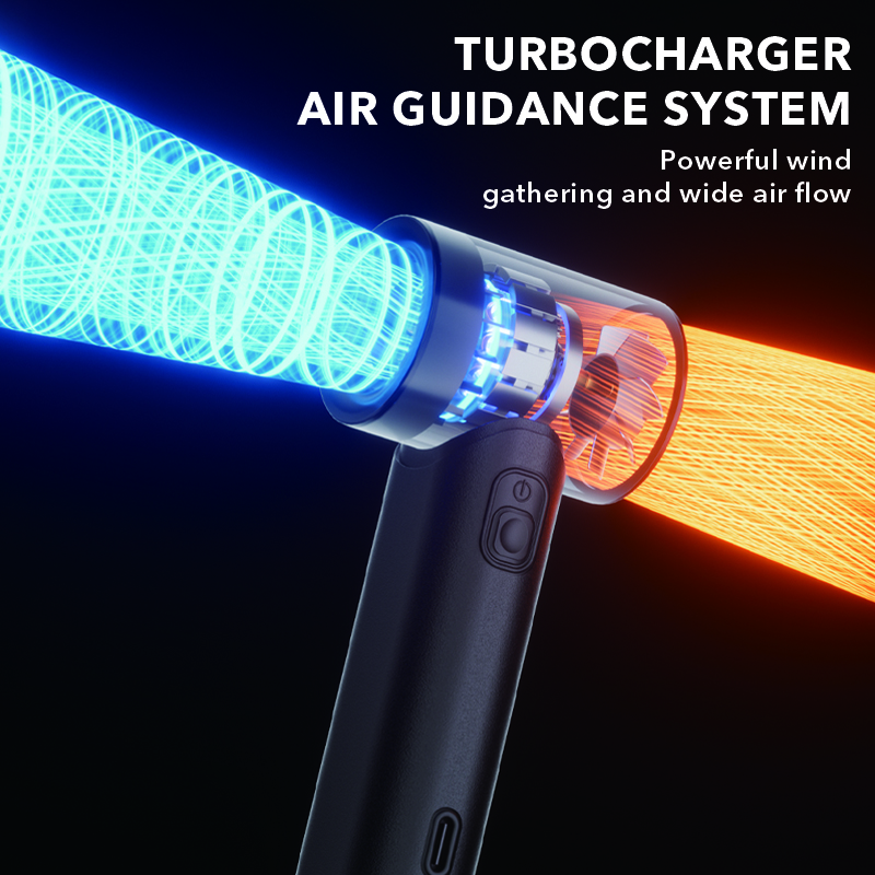Samsung Jet Fan 5000mAh Rechargeable Strong Wind Handheld Turbo Fan ...