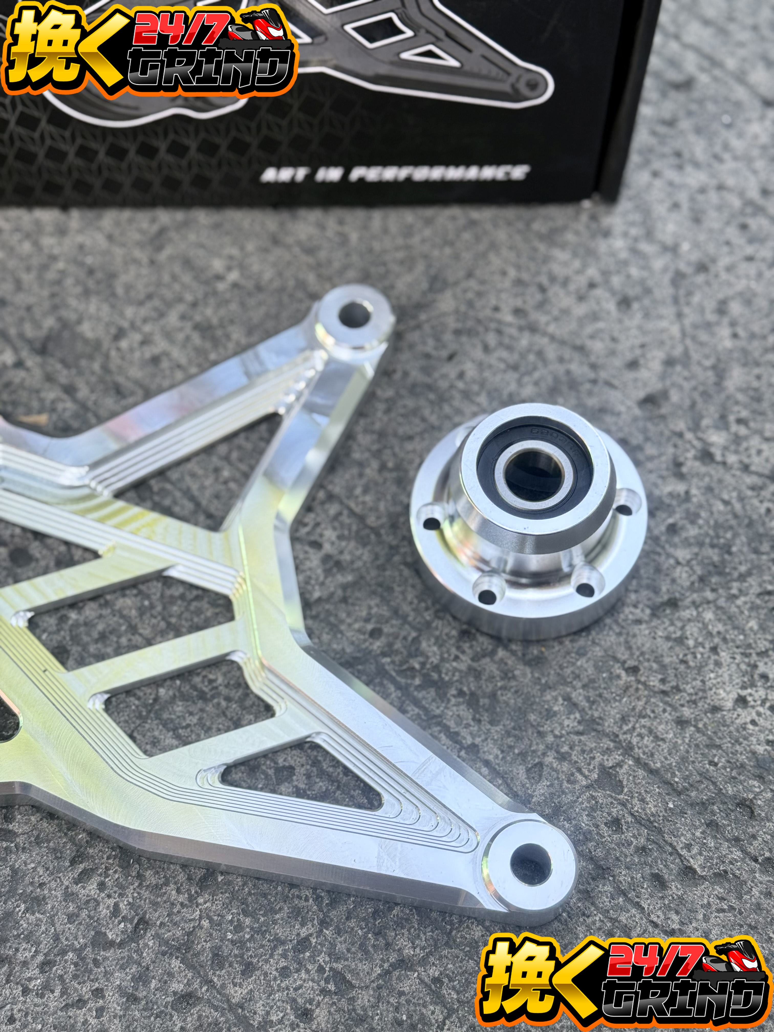 TRC RACING CNC SWING ARM FOR CLICK 125/150 SWING ARM SILVER | Shopee ...