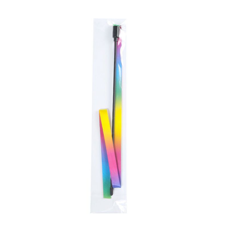EGG 120cm Cat Double-Sided Rainbow Cat Wand String Catcher Teaser Stick ...