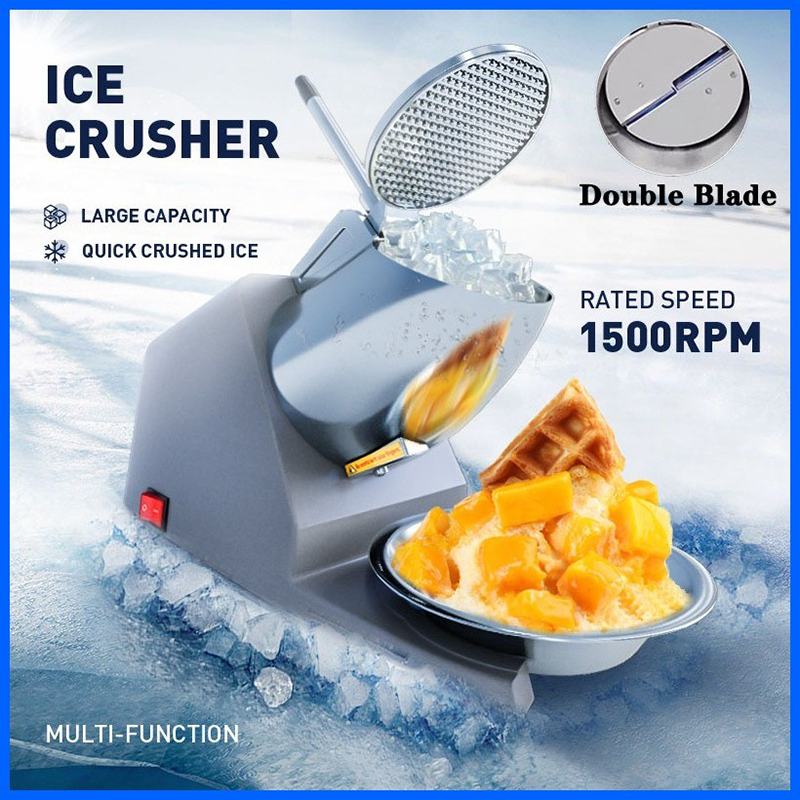 Stainless steel electric ice breaker double blade heavy Shaved ice ...