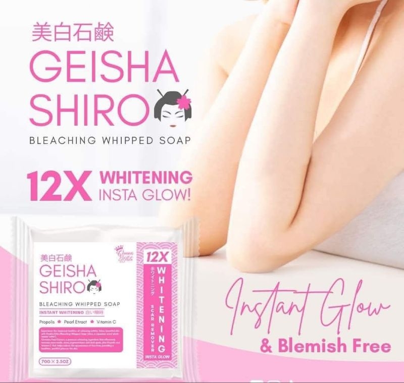 Queen White Geisha Shiro 12x Whitening Scar Remover Soap 10PCS | Shopee ...